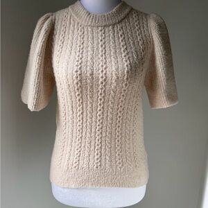 Lilla P Cream Textured Women's Sweater